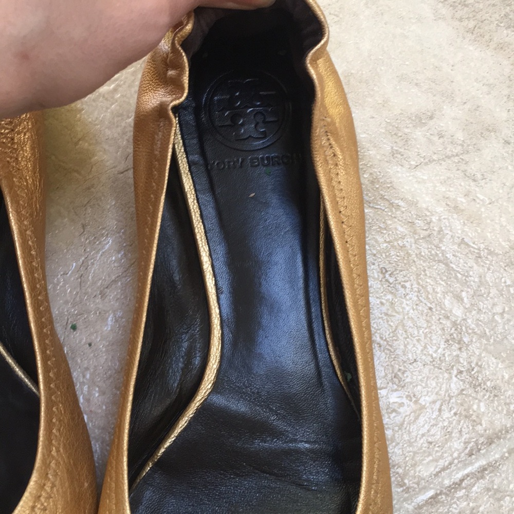 Tory Burch Gold Flats - Picture 6 of 8